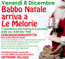 Babbo Natale arriva a Le Melorie!