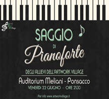 Saggio di Pianoforte degli Allievi dell’Artwork Village